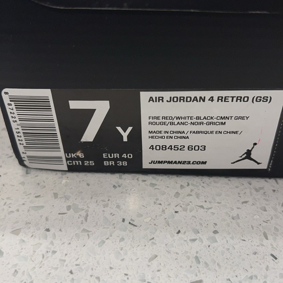 Air Jordan 6 Retro 'White Infrared' 2014 7Y - Picture 5 of 7